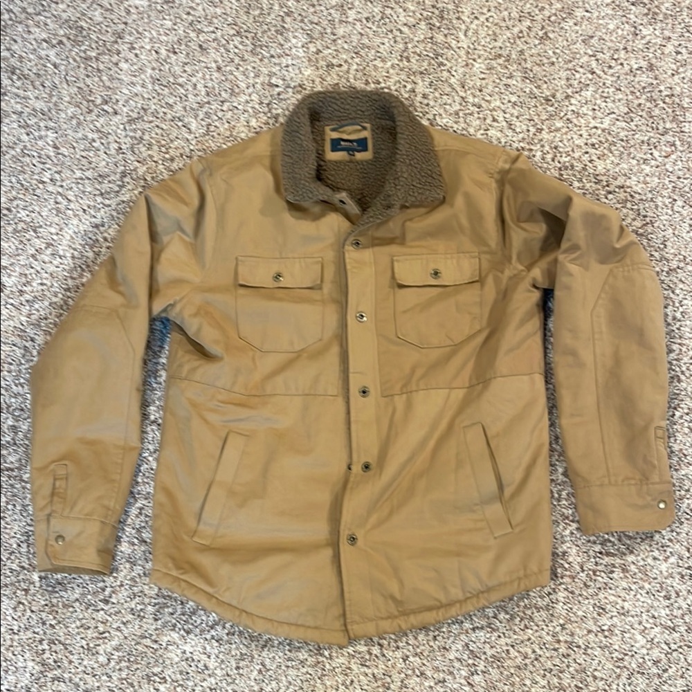 Roark Tan Lightweight Shirt Jacket with Classic Design